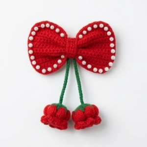 Handmade Crochet Ladies Hair Bow – Elegant & Eco-Friendly Hair Accessory