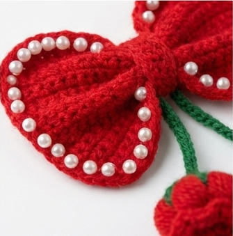 Handmade Crochet Ladies Hair Bow – Elegant & Eco-Friendly Hair Accessory - Image 2